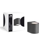 D'Lite Wandleuchte Vossem Aluminium Schwarz | IP54 - Geeignet Für 1x GU10