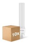 Mehrfachpackung 10x Noxion Lucent PL-C LED 7.4W - 830 Warmweiß | 2-Pins - Ersatz Für 26W