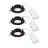 Mehrfachpackung 3x Nordlux Downlight Monolo Schwarz 4.8W 450lm 36D - 830 Warmweiß | 82mm - IP20 - 3-Stufen Dimmbar