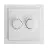 EcoDim Dimmerknopf DUO Busch-Jaeger Future Linear incl. Drehbare Abdeckplatte