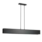 Emibig Pendelleuchte Gentor Stahl Schwarz | Geeignet für 4x E27 - Max 15W