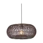 Good&Mojo Pendelleuchte Arizona Rattan Burgundy S | Geeignet für 1x E27 