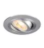 SLV New Tria 75 Spot Aluminium Gris Rond | Diamètre 75mm - Convient pour 1x GU10 